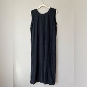 Elizabeth Suzann Black Silk Midi Dress